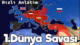 I Dünya Savaşı  Haritalı Hızlı Anlatım  Tek Part [upl. by Novyart]