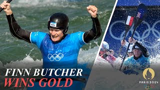 Canoe Slalom Finn Butcher Wins Mens Kayak Cross Gold  Olympics 2024 [upl. by Sessylu]