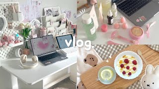 Selfcare vlog🌷room makeover skincare routine healthy habits deliveredkorea haul newjeans album [upl. by Kcirddahc]