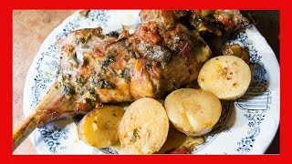 🔴 Como Hacer CORDERO con PATATAS al HORNO de 👉 LEÑA [upl. by Goddord]