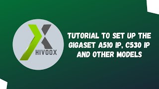 English  Tutorial to set up the voip phone Gigaset A510 IP C530 IP and other models [upl. by Winifield]