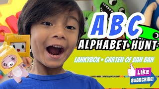 ALPHABET LETTER HUNT WITH LANKYBOX AND GARTEN OF BAN BAN CHARACTERS [upl. by Esinned275]