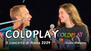 Coldplay Roma 2024 le emozioni live del concerto allo Stadio Olimpico [upl. by Ennayt]