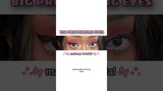 Dolly Makeup For Protruding Eyes🎀 bigeyes dolly makeuplook shortsfeed pinkaesthetic [upl. by Aicnelev33]