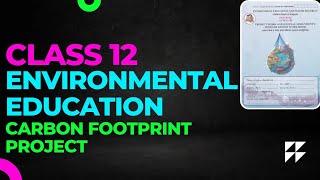 Class 12 Environmental Education Carbon Footprint Project 😲😱 Part 1 [upl. by Slocum]