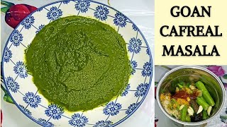 Authentic Goan Cafreal Masala Recipe  Green Masala Recipe  Cafrealmasala [upl. by Urania]