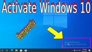 Permanently Remove Activate Windows Go To Settings To Activate Windows Watermark On Windows 10 [upl. by Adelric]