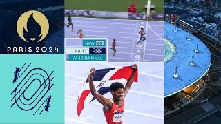 WOMEN 400M FINAL PAULO 4817 OMG AT PARIS 2024 OLYMPICS REACTION [upl. by Eiryk]