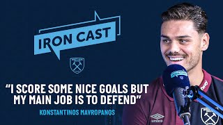 Konstantinos Mavropanos First West Ham interview 🎙 🇬🇷  Iron Cast Podcast [upl. by Ben]