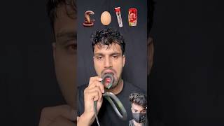 Snake egg toothpastedabarchyawanprash asmr eatingchallenge bikueating food cartoon Bikram [upl. by Byrn]