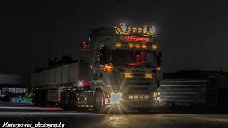 PJ Hoogendoorn Scania R620 V8 topline  Open pipe exhaust sound [upl. by Eiramanna]