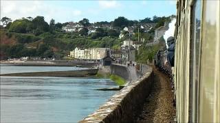 The Tamar Devonian railtour with 71000 Duke of Gloucester and 60163 Tornado [upl. by Ielarol]