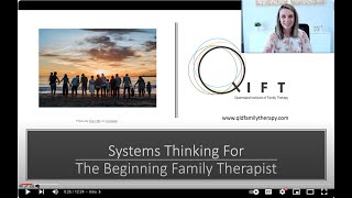 Systems Thinking For The Beginning Family Therapist [upl. by Benildas]