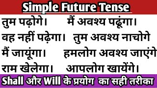 Future Indifinite tense  Simple future tense  English translation class  English Grammar [upl. by Ahens]