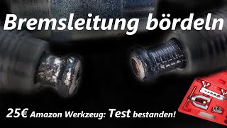 Bremsleitung bördeln Korrosionsgeschwächte Bremsleitung reparieren austauschen F Bördel [upl. by Rhett221]