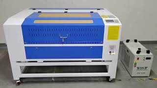 HL 1060Z 100W CO2 Laser Machine Setup [upl. by Acired]