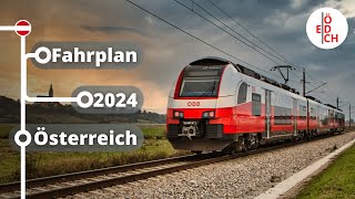 5 Millionen mehr Zugkilometer im nächsten Jahr  Das ist der neue Fahrplan 2024 für Österreich [upl. by Grory]