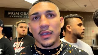 TEOFIMO LOPEZ REACTS TO SHAKUR STEVENSON DOMINATE WIN OVER OSCAR VALDEZ [upl. by Conall]