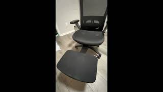 Review COLAMY Ergonomic Mesh Office Chair with Footrest High Back Computer Executive Desk Chair wit [upl. by Rudwik]