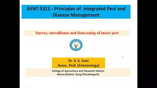 Survey Surveillance and Insect Pests Forecasting [upl. by Ggerc]