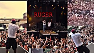 Ruger live at Afro Latin festival in Belgium with an excellent performance on stage [upl. by Alana]