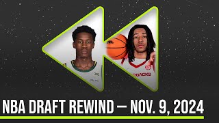 NBA Draft Rewind  VJ Edgecombe Boogie Fland Carter Bryant  Nov 9 2024 [upl. by Coppola]