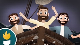 Jesus Calms the Storm  Miracles of Jesus  Animated Bible Story for Kids Matthew 14 [upl. by Ylsel]