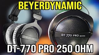 Beyerdynamic DT770 Pro 250 ohm Ω UNBOXING amp SETUP [upl. by Llessur]