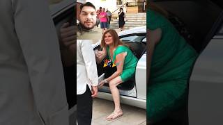 Ultra billionaire lady come on his luxury car viralfeedreels viralshorts [upl. by Anawaj959]