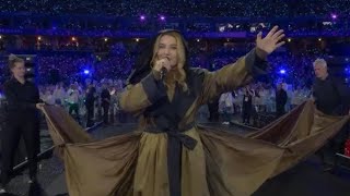 Santa performs Vivre Pour le Meilleur by Johnny Hallyday at Paralympics Closing Ceremony 2024 Paris [upl. by Cykana]