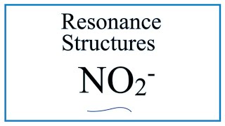 Resonance Structures for NO2 Nitrite ion [upl. by Auqinihs]