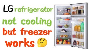 lg refrigerator not cooling but freezer works how to fix 🤔 [upl. by Ahsytal]