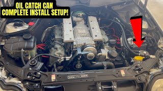 Mercedes C32 AMG M112k M113k Oil Catch Can Modification [upl. by Ailina]