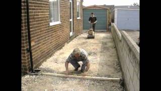 How to Lay a Block Paving Driveway 1990 [upl. by Mallin]