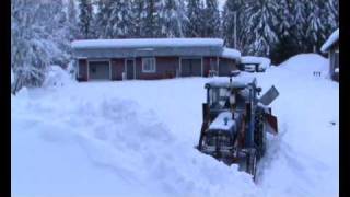 Ford 3000 Force 69 snöskottning [upl. by Rockafellow]