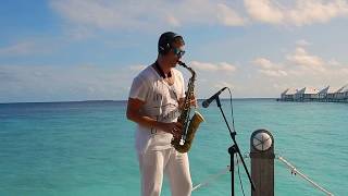 All by myself  alto sax  Celine Dion  Maldives lounge  free score and ringtone [upl. by Icyaj]