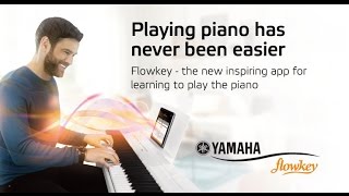 Learn to play piano or keyboard with Yamaha and flowkey [upl. by Sanger]