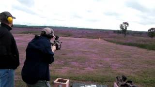 Milkor USA M32A1 40mm MultiShot Grenade Launcher Live Fire Demo by David Crane of DefenseReviewcom [upl. by Larimor796]