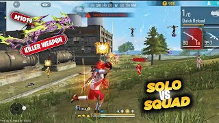 20KILL💪 SOLO VS SQUAD⚡ FULL MAP GAME PLAY AK47M10 FREE FIRE MAX [upl. by Zetrac]