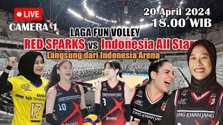 Laga Fun Volley Red Sparks vs Indonesia All Stars Live From Indonesia Arena Jakarta redsparks [upl. by Jacquette683]