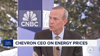 Chevron CEO Mike Wirth on Red Sea attacks energy transition and oil prices [upl. by Darb]