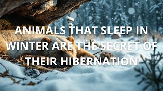 Animals that sleep in winter are the secret of their hibernation [upl. by Lucchesi]