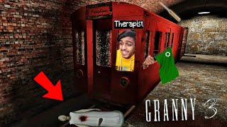 I Stole Grannys TRAIN and ESCAPED😂 in GRANNY 3  GAME THERAPIST [upl. by Etyam580]