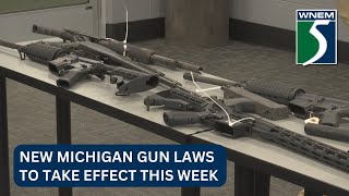 New Michigan gun laws to take effect this week [upl. by Annaicul692]