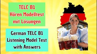 TELC B1 Hören Modelltest 1 mit Lösungen  TELC B1 Listening Model Test 1 with Answers [upl. by Atinrev]