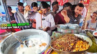 30 MAGIC MASALA Indian Street Food 😍 Kashyap Makhani Chole Kulche 500gm Dahi Bhalla Chaat Plate [upl. by Ephrem]