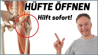 Hüfte ganz einfach ÖFFNEN Diese Übung kennt niemand [upl. by Suoivatnod]