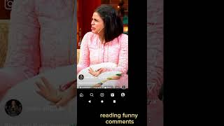 Reading funny comments on Kapil Sharma reels shorts readerofcomments funny comedy entertainment [upl. by Ahsienet]