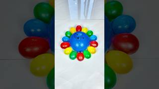 ASMR Beautiful Lion Balloon and Water Colorful of Mini Rainbow Balloons Pop Reverse Satisfying [upl. by Tallie]