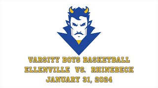 Boys Basketball Ellenville vs Rhinebeck  13124 [upl. by Airdnas]